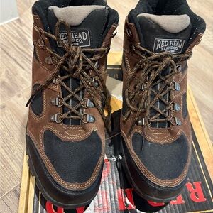 RedHead Men's Everest II Durable Brown and Black Hiking Boots